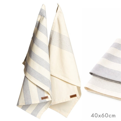 Set 2 Trapos de Cocina 40x60cm 100% Aldogón Gris