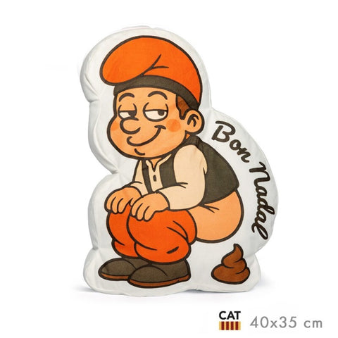 Cojín Caganer 45x35cm Catalán Bon Nadal