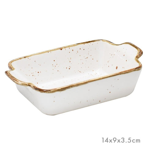 Bandeja Olla Akiko 14x9x3,5cm Blanca