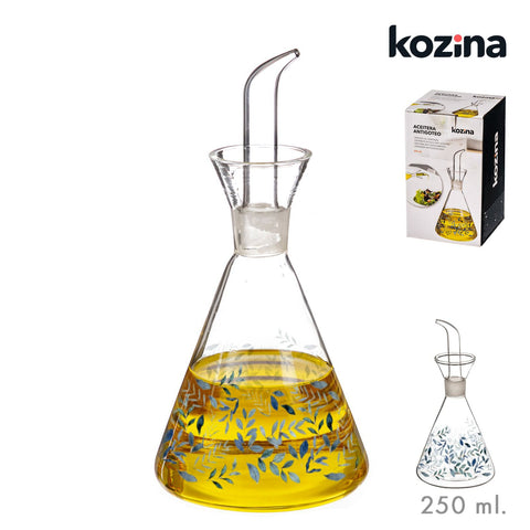 Aceitera de Cristal Antigoteo 250ml Genoise