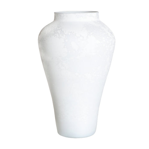Jarrón Blanco Vidrio Julie 16x16x26cm