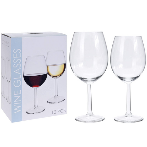 Set de 12 Copas de Vino (x6 Vino rojo 580ml, x6 Vino Blanco 430ml)