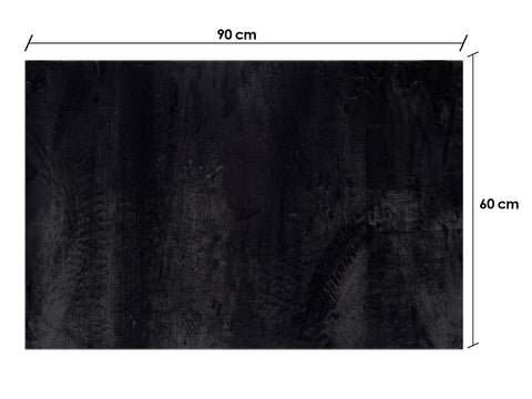 Alfombra Soft Negro 60x90cm