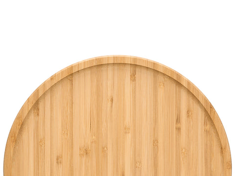 Bandeja Redonda Bambú 30x30cm