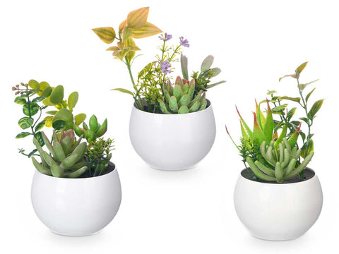 Maceta Redonda Blanca surtido 6 modelos