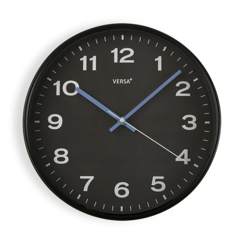 Reloj de Cocina Negro 30,5cm