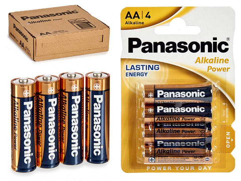 Pila Alkalina Panasonic lr6 AA 1,5v blister 4