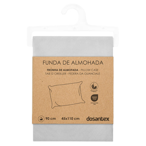 Funda de Almohada Soft Gris Perla cama 90cm