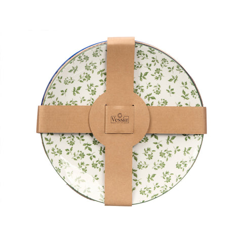 Pack 4 Plats Plans assortit en 4 colors