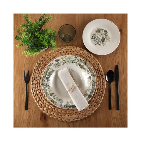 Plato Postre Acacia Porcelana