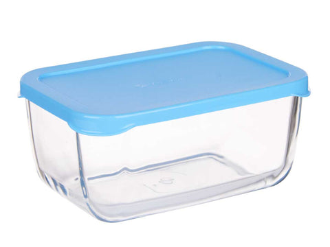 Fiambrera Vidrio Snow Box tapa Azul 790ml