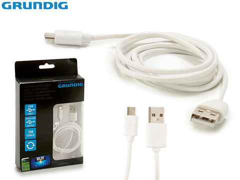 Cable Carga Grundig Micro USB 1 metro