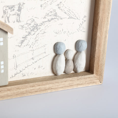 Caja de Llaves Madera Relieve 19x8x28cm