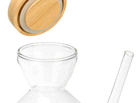 Aceitera Tapón Bambú 600ml