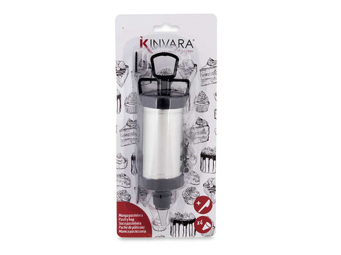 Manga Pastelera de Metal con 4 Boquillas