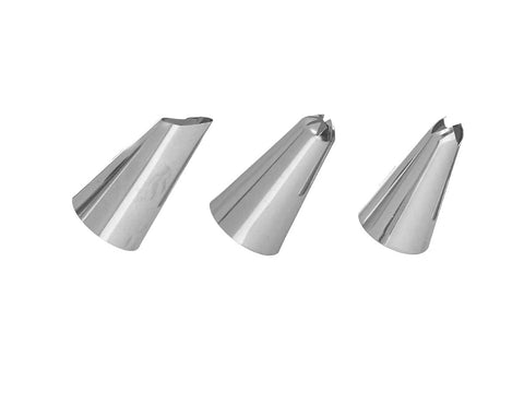 Manga Pastelera de Metal con 4 Boquillas