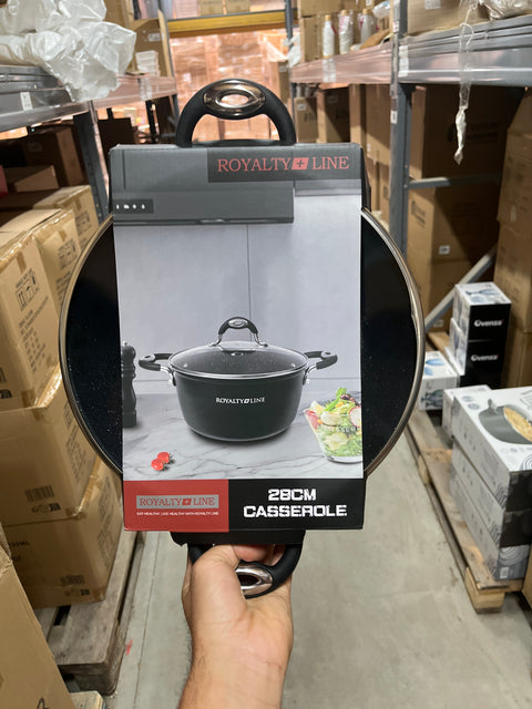 Cacerola 28cm Tapa Cristal Royalty Line
