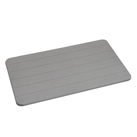 Alfombra de Baño Diatomita 39x60cm Gris Oscuro
