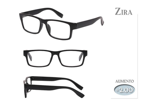 Gafas Lectura Zyra Negras 2,00 Aumento