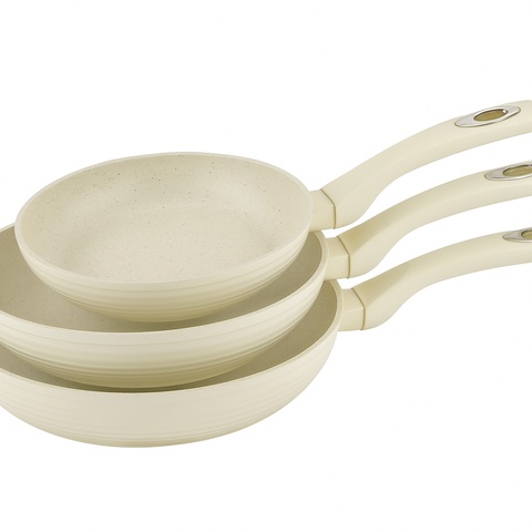 Juego 3 Sartenes Crema 20-24-28cm Royalty Line