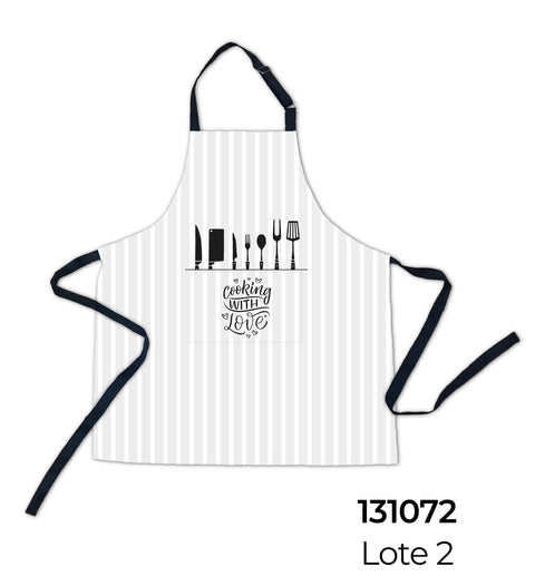 Delantal Digital Estampado 70x80cm surtido modelos