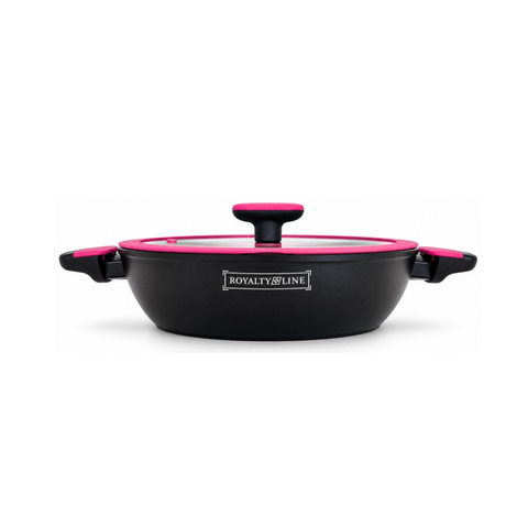 Cacerola Baja 28cm 3,6L Revestimiento Pìedra Royalty Line Nova Pink