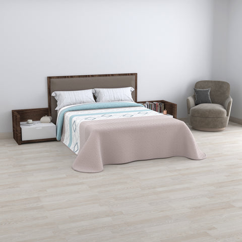 Colcha Ecobuti cama 150cm Inés Beige