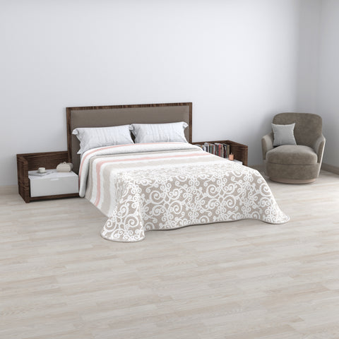 Colcha Ecobuti cama 150CM (180x260cm) Nereida Beige
