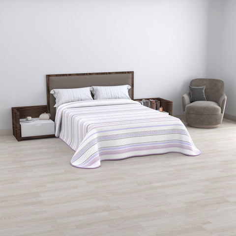 Colcha Ecobuti cama 150cm (180x260cm) Nora Malva