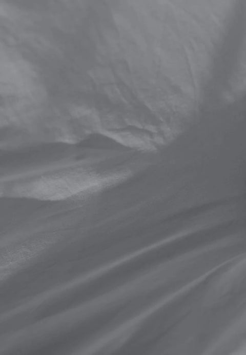 Funda de Almohada 90cm Gris Oscuro Roomers 50% Algodón 50% Poliéster