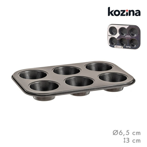 Molde de Horno 6 Cupcakes