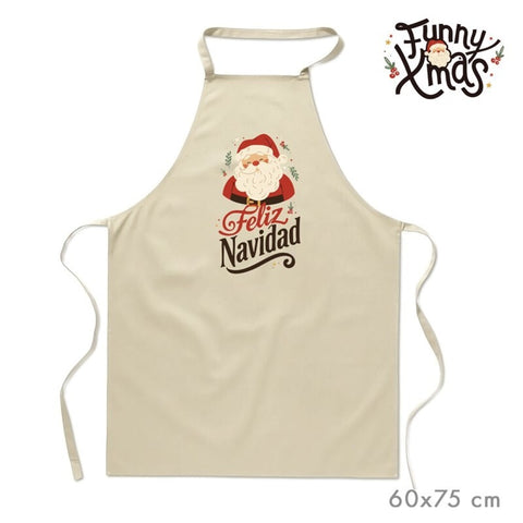 Delantal Feliz Navidad Castellano