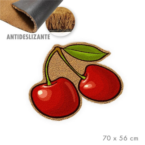Felpudo Forma Cereza 70x56cm
