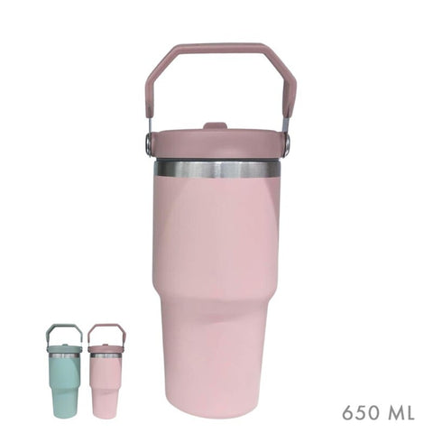 Vaso Térmico 650ml surtido rosa verde