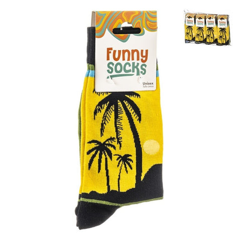 1 Par Calcetines Playa Funny Socks