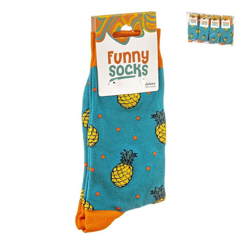 1 Par Calcetines Piña Funny Socks