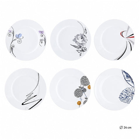 Plato Llano 24cm surtido 6 colores