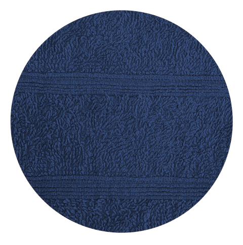 Juego de 3 Toallas 450 Gramos Azul Marino (2 de Lavabo 50x90cm y 1 de Ducha 70x140cm)