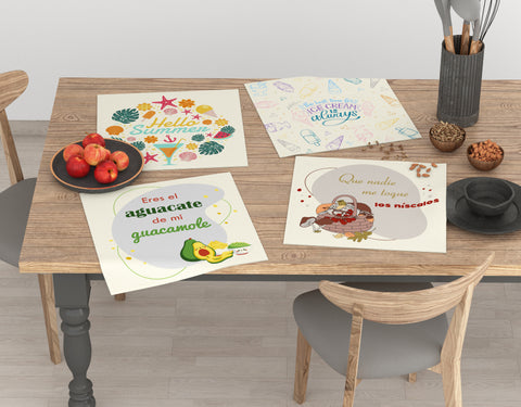 Paño Rizo Estampado 50x50cm Fusión