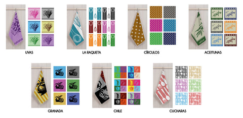 Paño de Cocina 100% Algodón Egipcio 50x50cm modelo aleatorio