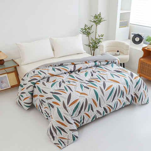 Edredón Estampado 90cm (180x240cm) Hojas Otoñales