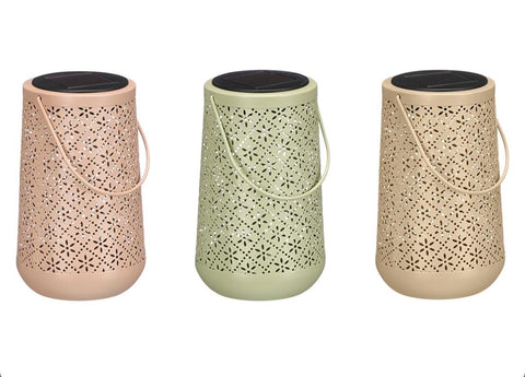 Lámpara Solar Farol Cónico Rombos