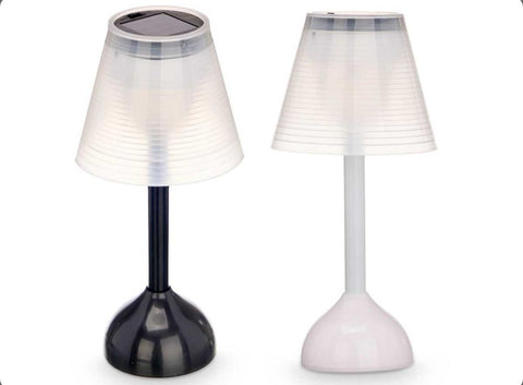 Lámpara Solar Mesita Plástico surtido Blanco Negro