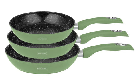 Juego 3 Sartenes Verdes 20-24-28cm Royalty Line