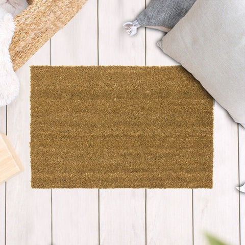 Felpudo Liso 40x70cm Fibra de Coco