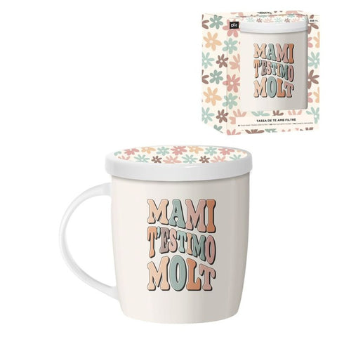 Taza Tisana 350ml con Filtro Mama Català