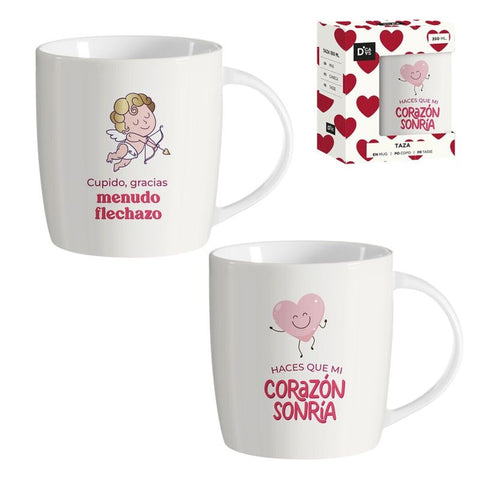 Taza Mug 350ml Amor 2 Modelos