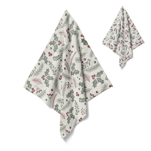 Paño Cocina 35x50cm Microfibra Navidad