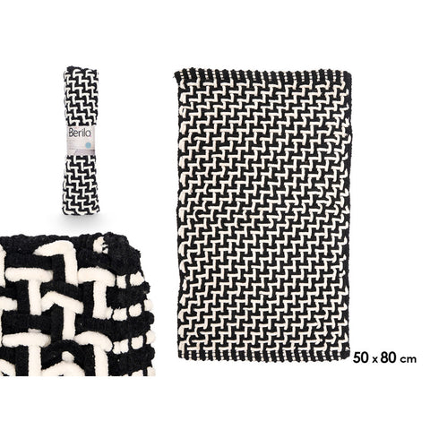 Alfombra de Baño Negra 50x80cm