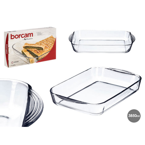Bandeja Horno Rectangular Borcam 3850ml 40x25cm